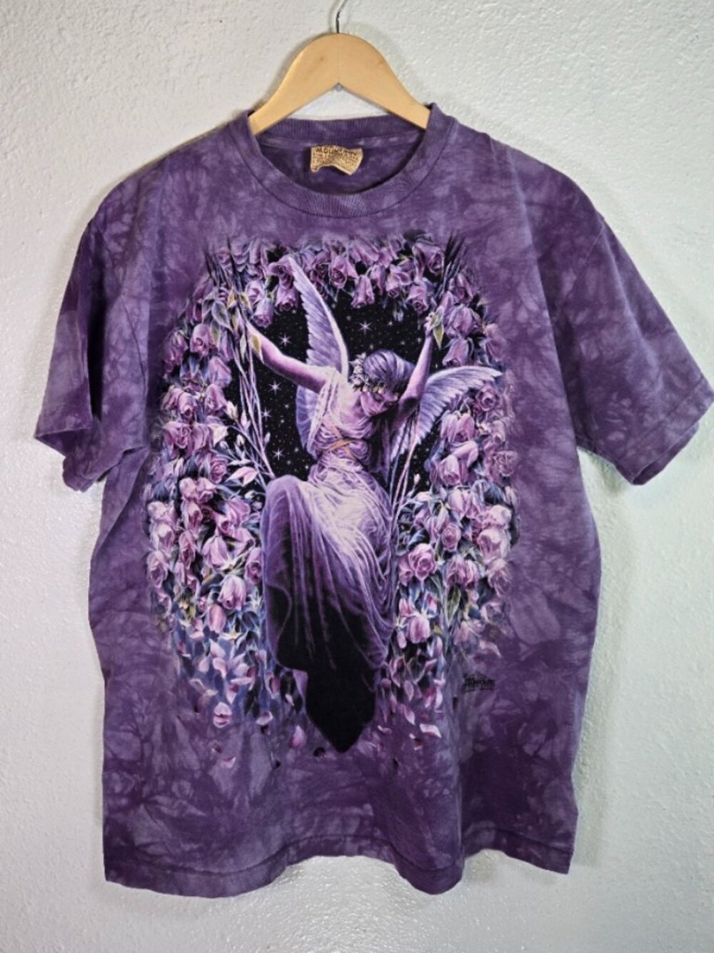 The Mountain Vintage "Gatekeeper" Winged Fairy Tie Dye Tee